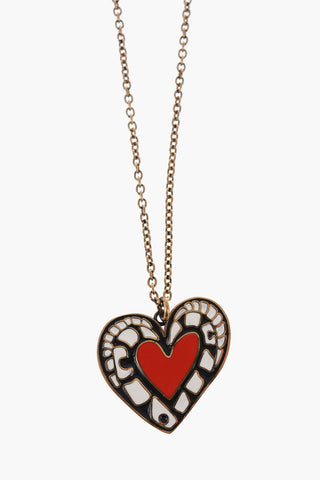 Collana a Catena con Charm a Forma di Cuore