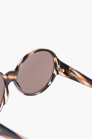 Round Sunglasses with Tortoiseshell Frame