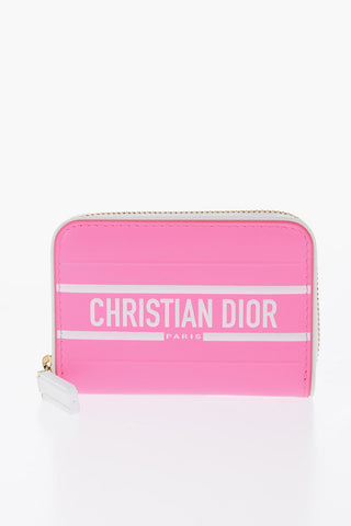 Leather DIOR VIBE Wallet with Zip Closure