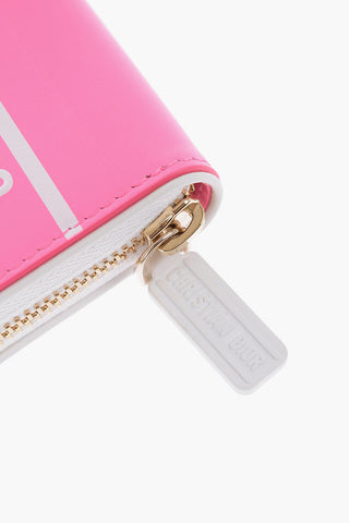 Leather DIOR VIBE Wallet with Zip Closure