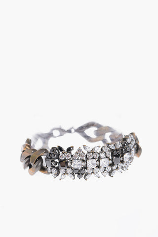 Rhinestones Embellished Chain Bracelet