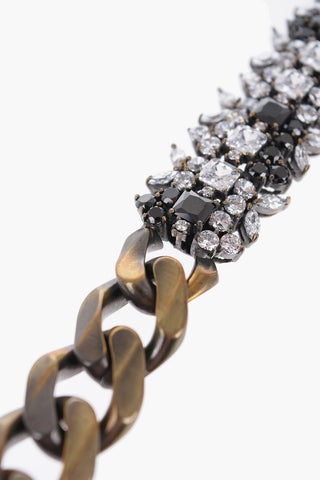 Rhinestones Embellished Chain Bracelet