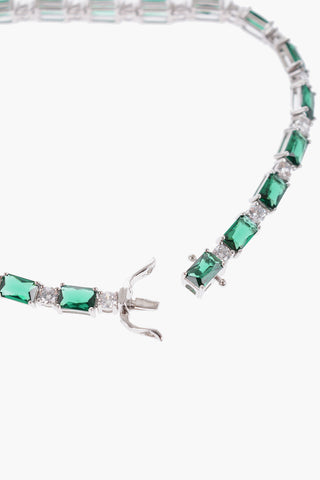 Sterling Silver Tennis Bracelet with Zircons