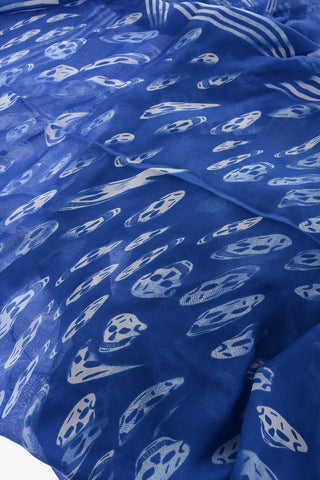 Foulard in Tinta Unita con Teschi All-Over
