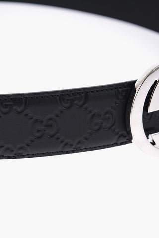 All-Over Engraved Logo Leather Belt 40mm