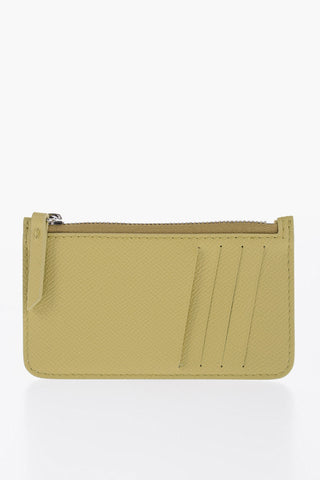 MM11 Solid Color Textured Leather Card Holder