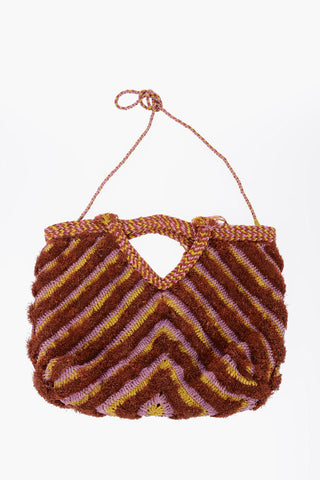  Raffia Hand Bag with Fringes