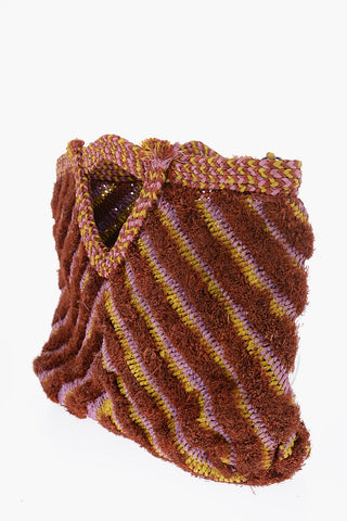  Raffia Hand Bag with Fringes