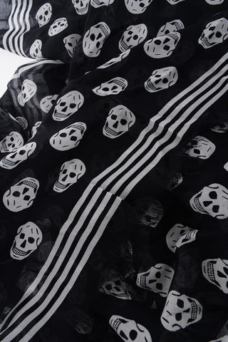 All-Over Skulls Printed BIKER Foulard
