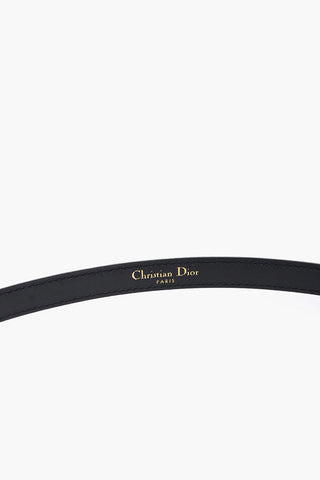 Slim Leather Belt with Golden Closure 20mm
