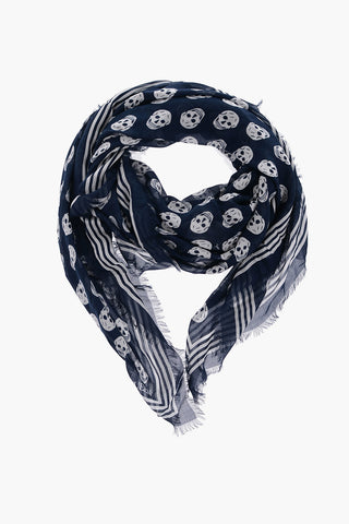 All-Over Skulls Printed BIKER Foulard