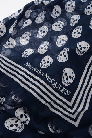 All-Over Skulls Printed BIKER Foulard