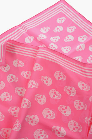 Foulard BIKER in Seta con Stampa Teschi All-Over