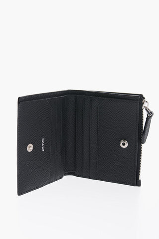 Textured Leather TUNNER Wallet with Bally Stripe Detail