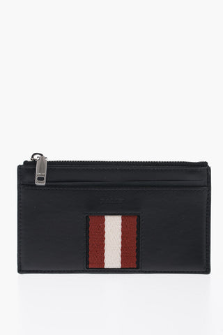 Leather BYTHOM Card Holder with Contrasting Detail