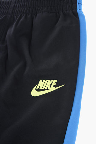 대비 컬러 밴드가 있는 스웨트셔츠와 조거 팬츠 세트