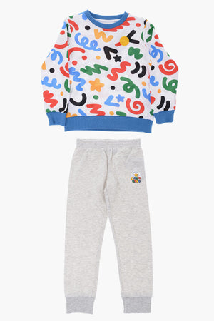 ALL STAR CHUCK TAYLOR Crewneck Printed Sweatshirt and Joggers Set