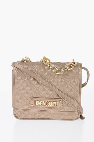 LOVE Chunky Chain Crossbody Bag with Embroidery