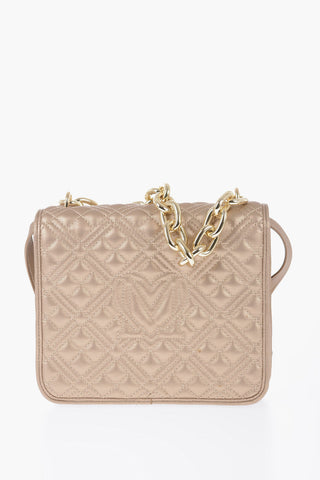 LOVE Chunky Chain Crossbody Bag with Embroidery