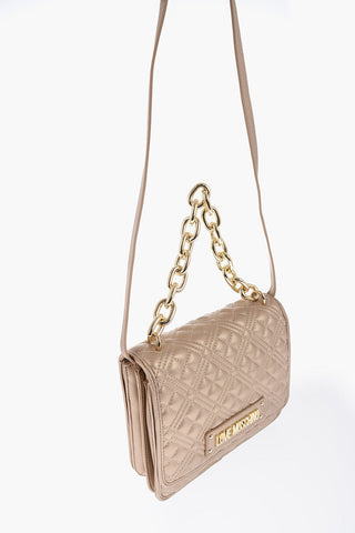 LOVE Chunky Chain Crossbody Bag with Embroidery