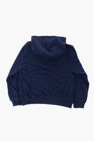 Set Felpa Hoodie e Joggers in Tinta Unita con Logo Stampato