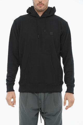 Solid Color Hoodie with Patch Pocket