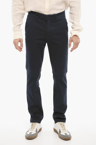 Cotton Twill Chino Pants with Belt Loops