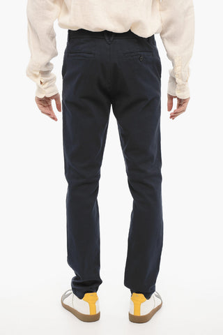 Cotton Twill Chino Pants with Belt Loops