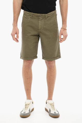 Shorts in Tinta Unita con Passanti