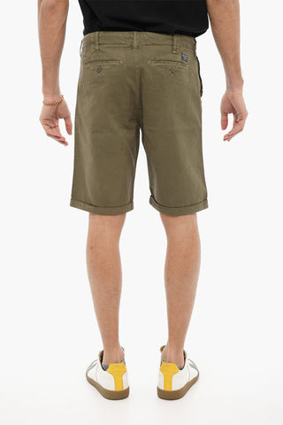 Shorts in Tinta Unita con Passanti