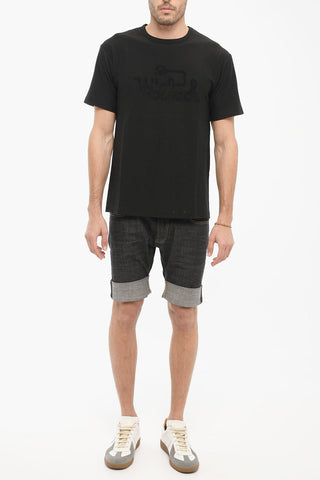 Terry-Logo Crew-Neck T-shirt
