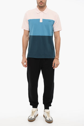 Color Block Cotton Piqué Polo Shirt