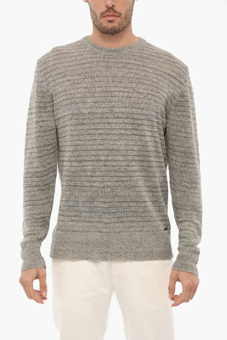 Linen Crew-neck Sweater