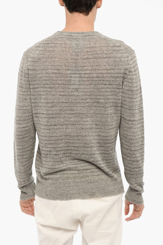 Linen Crew-neck Sweater