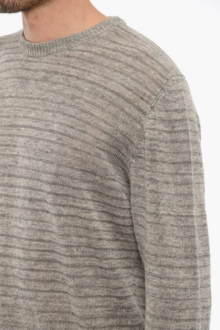 Linen Crew-neck Sweater