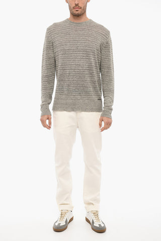 Linen Crew-neck Sweater