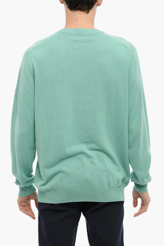 Cotton and Linen Crew-neck Sweater