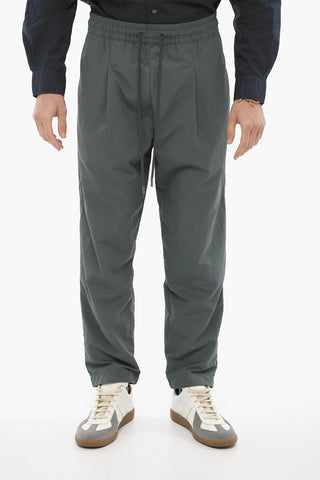 Pantaloni in Nylon con Elastico in Vita