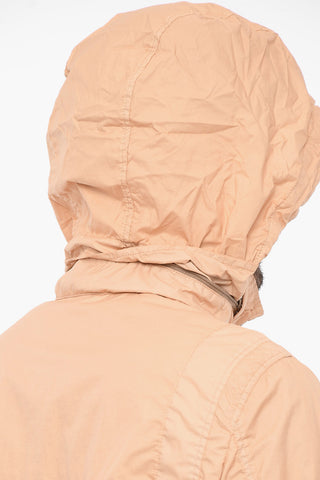 Giubbotto Utility in Nylon con Cappuccio Estraibile