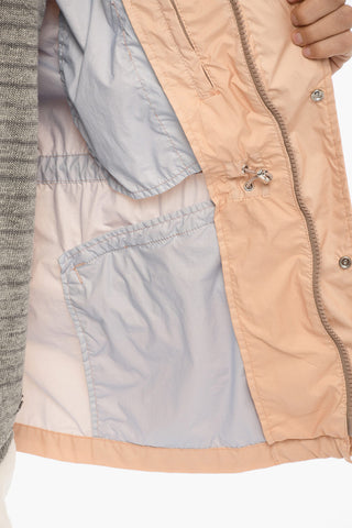 Giubbotto Utility in Nylon con Cappuccio Estraibile