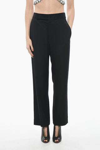 Wide Leg Pants with Side Contrasting Bands