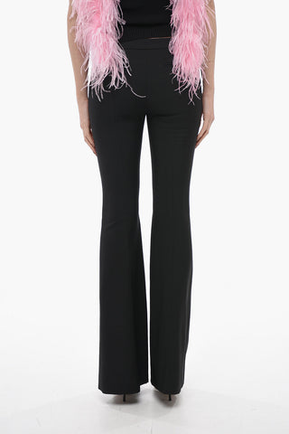 Pleated Boot-cut Pants