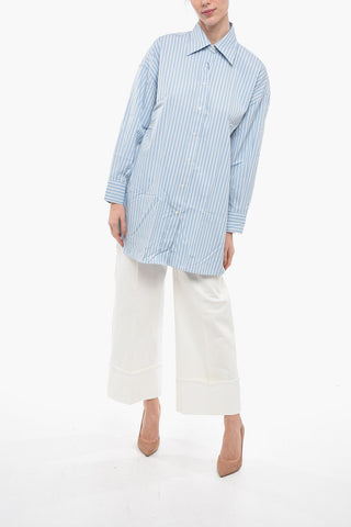 Stripe Print Long Sleeved Shirt