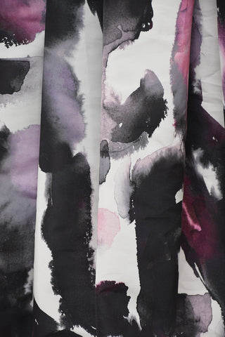 Watercolor Printed Circle Skirt