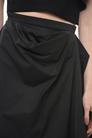 Miniskirt with Side Drape