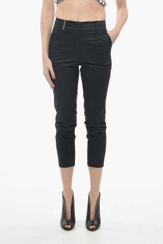 Stretch Cotton Chinos Pants with Belt Loops