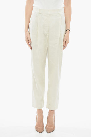 Linen Blend Loose-fit Pants