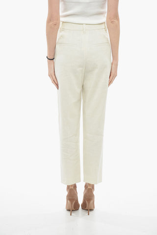 Linen Blend Loose-fit Pants