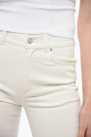 Flared Denims with Back Logo Patch 28cm