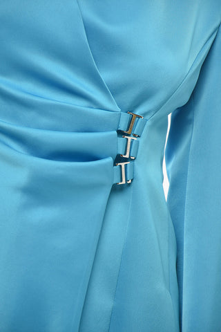 Satin Wallet dress With Draping
